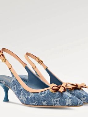 Louis Vuitton Blue Denim kitten